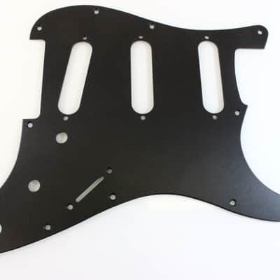 Matte Black Anodized Aluminum SSS Strat Pickguard- Fits Fender Stratocaster image 1