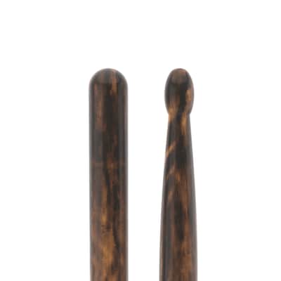 Promark Classic Forward 747 FireGrain Hickory Drumstick, Oval Wood Tip image 4