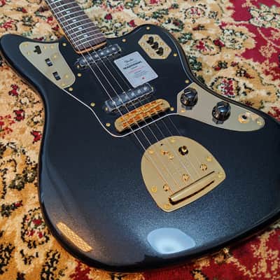 *NEW IN BOX* 2026 Fender Japan Limited Edition Traditional Collection, 60's Jaguar Black Pearl Gold with Matching Headstock, MIJ JD26 image 9