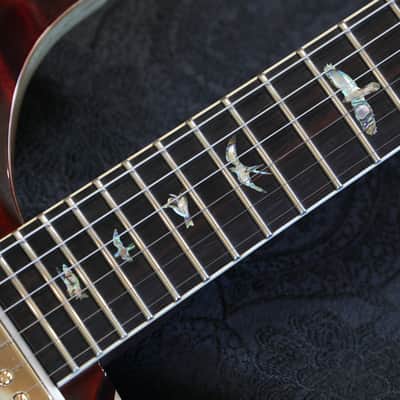 Minty! 2018 PRS McCarty 594 Wood Library Brazillian Korina Semi-Hollow Electric Guitar Red Tiger + OHSC image 10
