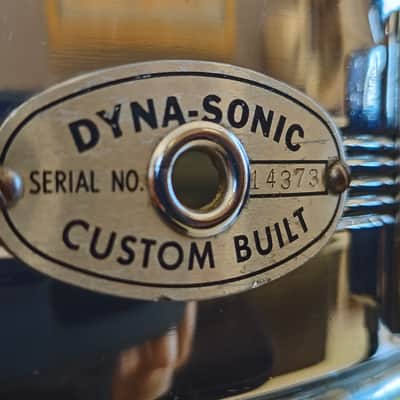 Rogers "5-Line" Dyna-Sonic 5x14" Brass Snare Drum 1966–1967 - Chrome image 7