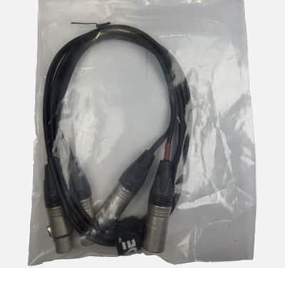 LASE 6 Ft Dual Microphone Cable w Genuine NEUTRIK NC3MXX 3Pin XLR M to NC3FXXX F image 1