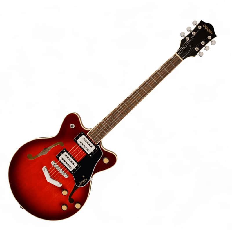 Gretsch G2655 Streamliner™ Center Block Jr. Double-Cut Electric Guitar with V-Stoptail, Laurel Fingerboard, Claret Burst image 1