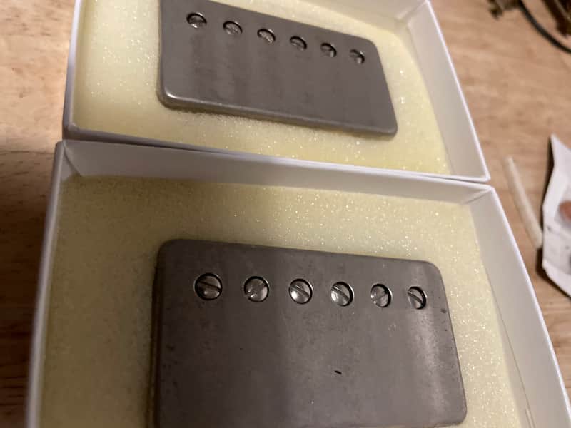 Raw Vintage Humbucker-Set RV-5760 / Nickel aged image 1