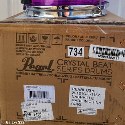 Pearl *Pre-Order* Crystal Beat Cotton Candy Fade 8x7" Rack Tom Drum Acrylic | NEW | Special Order | Authorized Dealer image 1