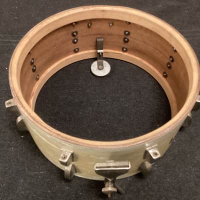 WFL (Ludwig) No. 902 Ray McKinley/Symphonic Super Classic 6.5x14" 16-Lug Snare Drum with P-87 Strainer 1948 - 1959 - White Marine Pearl image 12