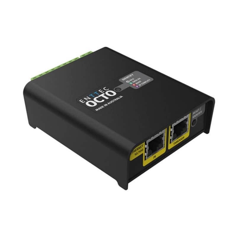 ENTTEC OCTO DIN ETHERGATE POE 8 Universe eDMX to DMX Converter Interface image 1