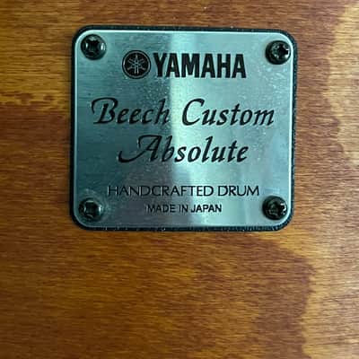 Yamaha Beech Custom Absolute Nouveau 14" hanging tom 2010s - Vintage Natural image 2