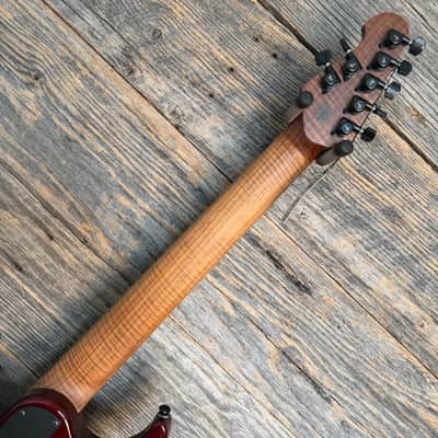 Ernie Ball Music Man JP15 7-String Electric Guitar - Red Tide Flame image 8