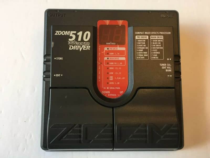 Zoom 510 Dual Power Driver Overdrive Vintage Guitar Multi Effects Pedal + PSU image 1