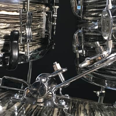 Ludwig Ringo, Original 1964, 22,13,16, 5.5x14, Black Oyster Pearl. Wow! image 15