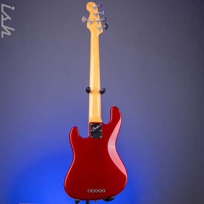 1997 Fender Roscoe Beck V Bass Candy Apple Red image 14