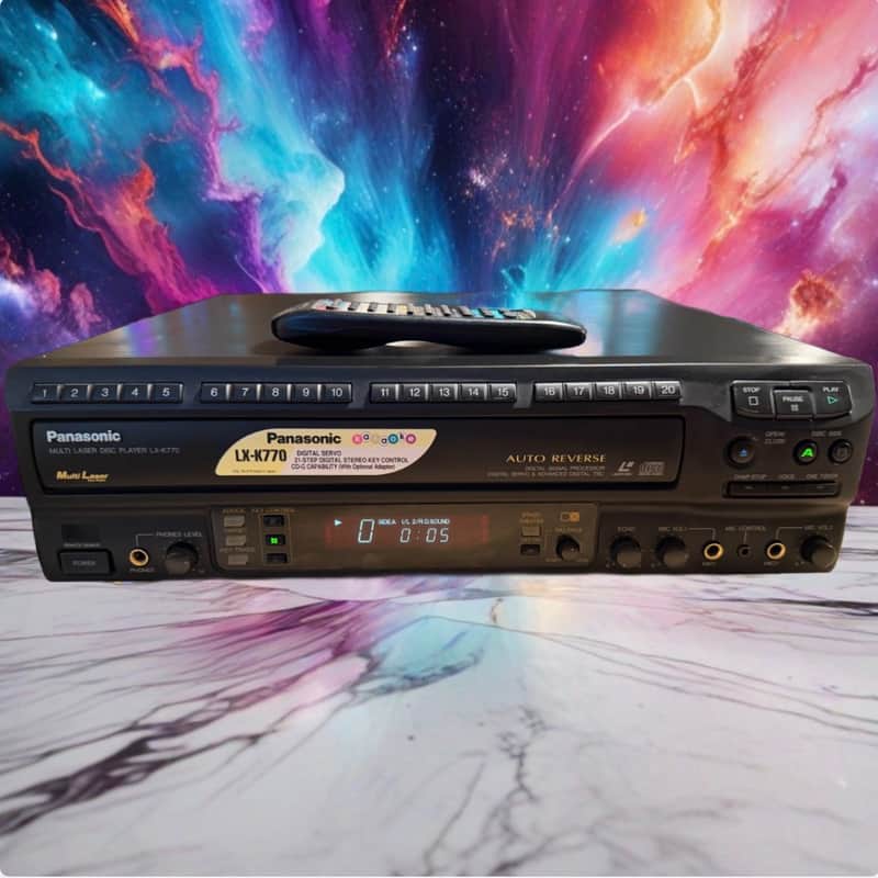 Panasonic LX-K770 Auto-Reverse LD CD Player Mint Condition Fully Tested Remote✅