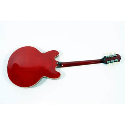 Epiphone ES-335 Figured Semi-Hollow Electric Guitar With Gibson USA Pickups Regular Cherry image 2