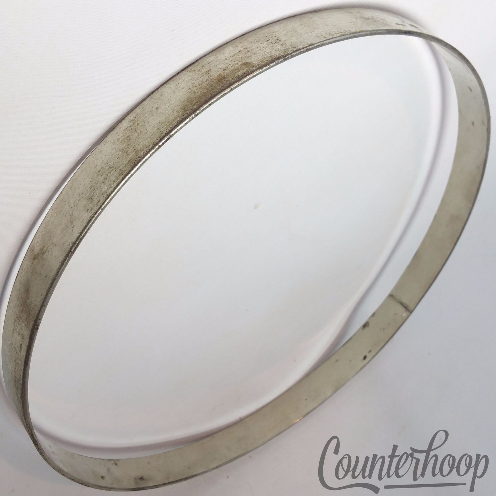 Leedy 11 1/8"Tom Batter/Resonant Drum Rim/Hoop Nickel Straight Stick Chopper USA — main photograph