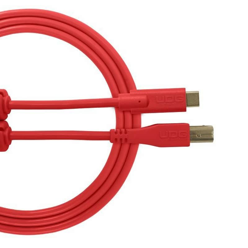 UDG Ultimate Straight USB 2.0 Type C-B Audio Cable (1.5m, ) Red