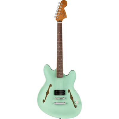 Fender Tom DeLonge Starcaster Semi-Hollow Electric Guitar - Satin Surf Green image 2