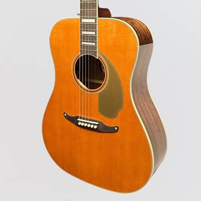 Fender California Vintage King Dreadnought Acoustic Electric Guitar w/ Case - Natural image 3
