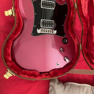 Rare Gibson SG Goddess 2006 - Unique Custom Dark Pink Refinish - Ebony Board image 12