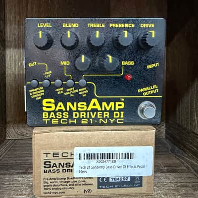 Tech 21 Sansamp Bass Driver D.I. V2 With Box 2016 - Present - Black image 1
