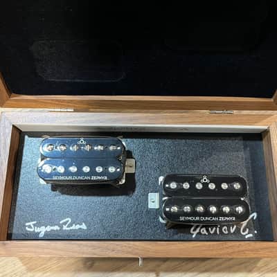 Seymour Duncan Zephyr Silver Humbucker Set 11109-03-B Black 2012 w/ Original Wood Box image 7