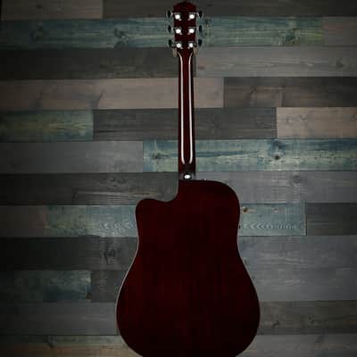 Fender CD-140SCE Dreadnought, Walnut Fingerboard, Sunburst w/case image 5