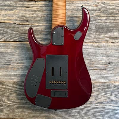 Ernie Ball Music Man JP15 7-String Electric Guitar - Red Tide Quilt image 5