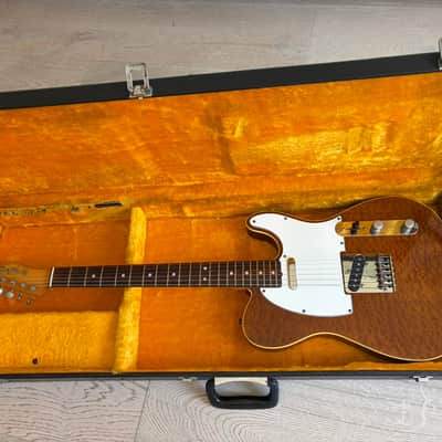 1980s Tokai Breezysound TTE60 Custom Telecaster Burled Tortoiseshell Mahogany Top Hard Case Japan Vintage image 24