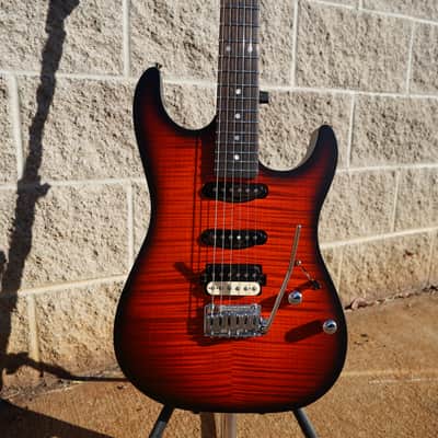 Schecter CUSTOM SHOP USA Sunset Custom-II HSS Tiger Eye Satin 6-String w/Case image 11