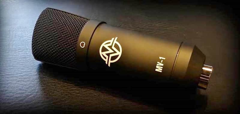 Cool Music MV-1 Studio Condenser Mic Black image 1