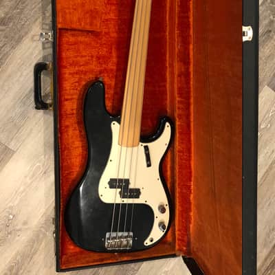 Fender Precision Fretless Bass 1971 - Black image 4