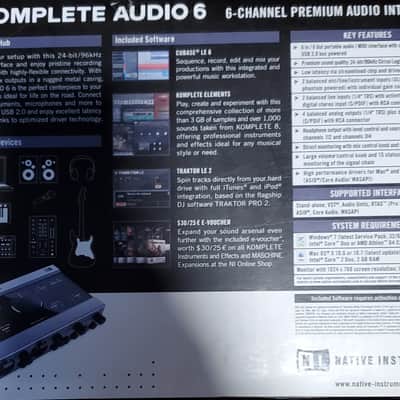 Native Instruments Komplete Audio 6 USB Audio Interface - Black/Silver - Licenses and Extras Included image 2