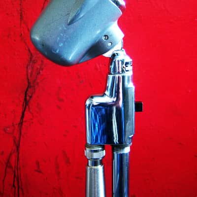 Vintage 1940's Astatic N-80S Crystal microphone High Z w Switchcraft 339A XLR cable adapter 10C 10D image 12