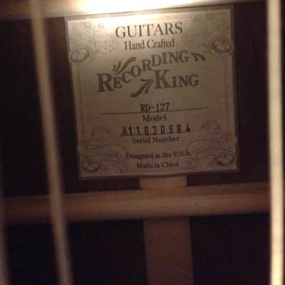 Recording King RD-127 | Acoustic Electric | Spruce/Rosewood | All Solid | L.R. Baggs | OHSC image 3