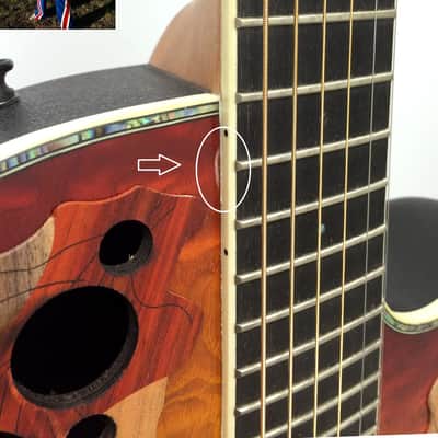 Ovation Celebrity Deluxe CC44-CTBFA Mid-Depth Acoustic-Electric Guitar - Cherry Figured Ash image 10
