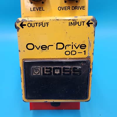 Rare 1980 Boss OD-1 Guitar Effect Pedal Overdrive Japan 9200 Long Dash JRC4558D image 3