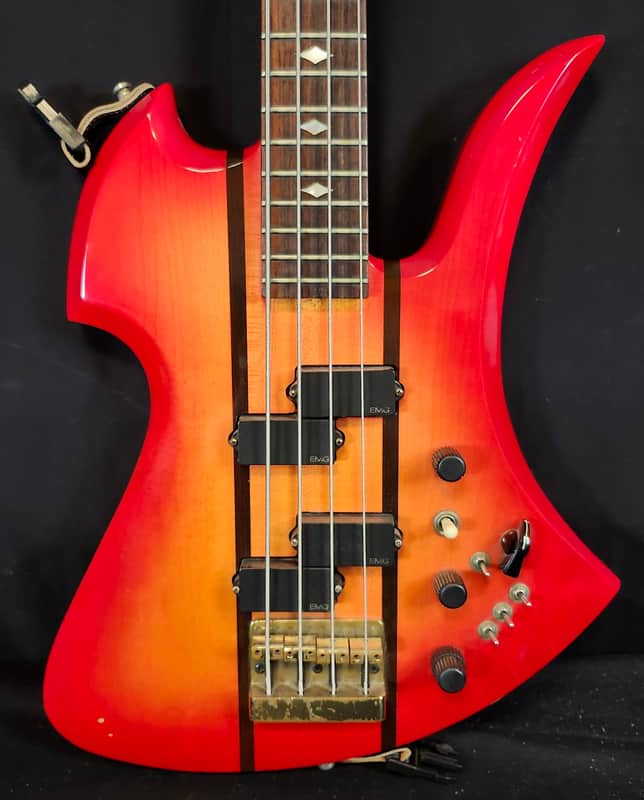 B.C. Rich Vintage 1982 Mockingbird Electric Bass, Neck Through, W/Original Hardshell Case image 1