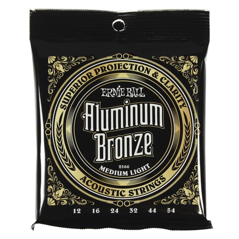 Ernie Ball 2566 Aluminum Bronze Medium-Light Acoustic Guitar Strings, .012 - .054 image 1