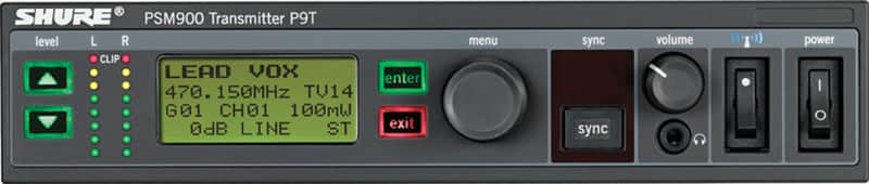Shure P9T Personal Monitor System Wireless Transmitter, G6 Band Bild 1