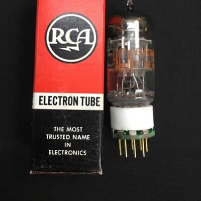 NOS RCA 6AN8A w/ Adapter to 7199 PREAMPLIFIER VACUUM TUBE Tested USA 4.2080-D image 1