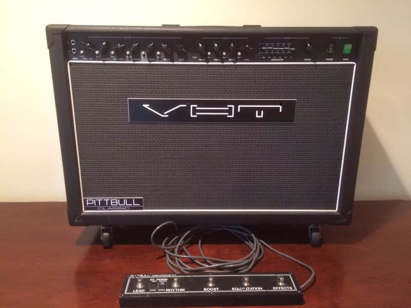 VHT Pittbull C-100-R 1993 Black EQ+Reverb 2x12 combo image 1