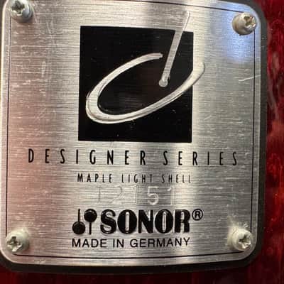 10"-12"-14"-20"-14" Designer Series Maple Light Drum Set - Cherry Birdseye Maple image 17