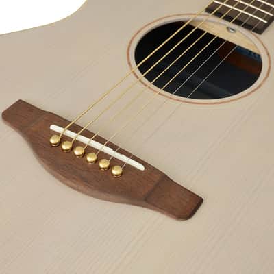 Yamaha STORIA I Concert Acoustic-Electric Guitar Satin White image 5