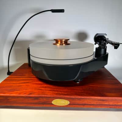 Custom made turntable isolation platform made with Solid padauk wood image 2