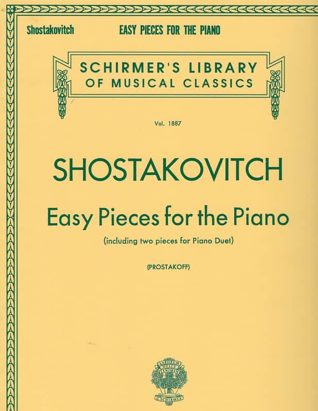 G. Schirmer Shostakovitch Easy Pieces for Piano (volume 1887) 1972 image 1