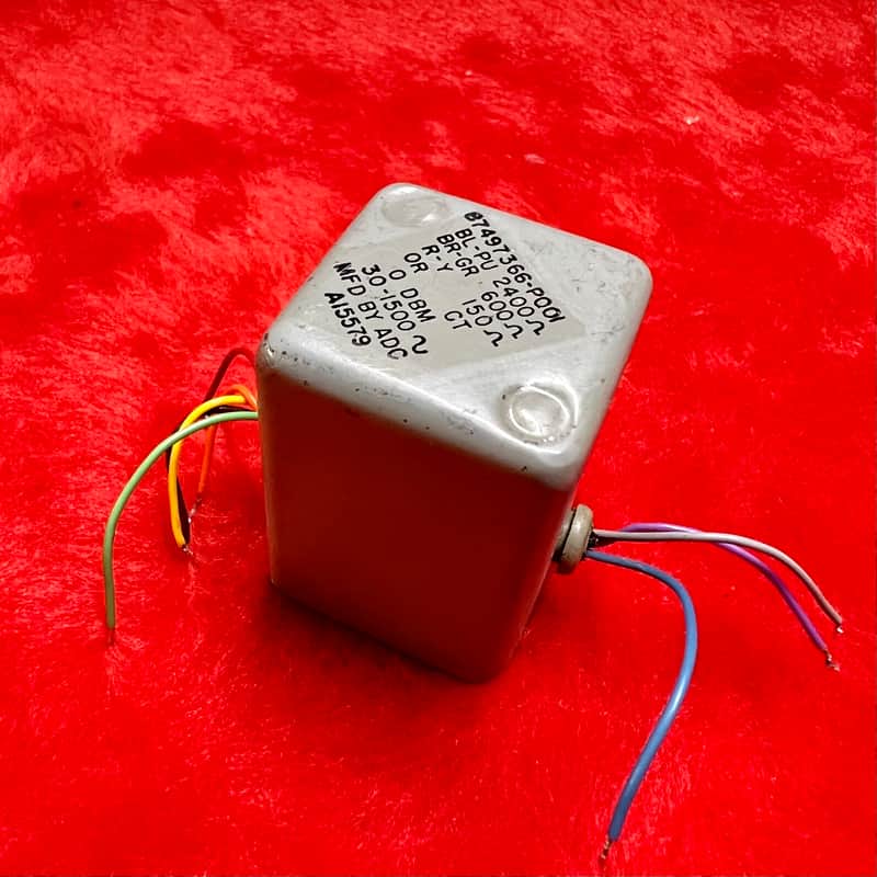 ADC Microphone input transformer c 1960 Grey original vintage USA RCA 1:4 1:16 step up image 1