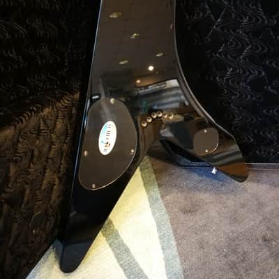 Schecter Black Jack Flying V ebony with Original Coffin Case image 6