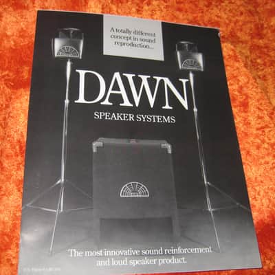 Dawn Speaker Systems Sales Product Brochure 1995 image 1