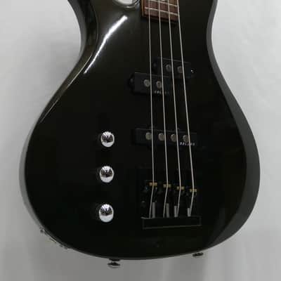 Lefty B.C. Rich JE Eagle Bass Guitar Black Gold Metallic Left Handed 34" Scale Diamond Inlays image 1