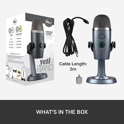 Blue Microphones Yeti Nano USB Condenser Microphone - Shadow Gray image 10